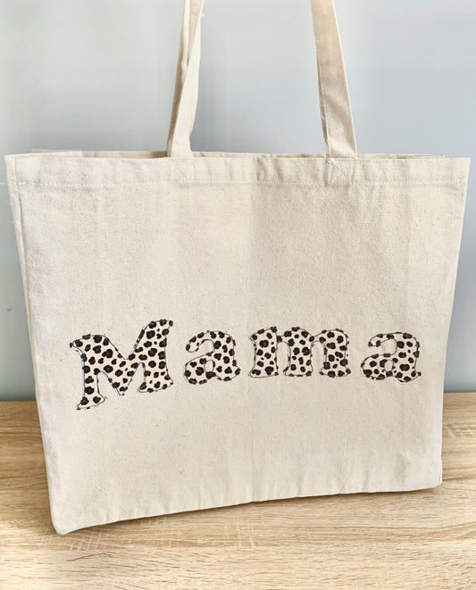 Mama Large Canvas Tote Bag